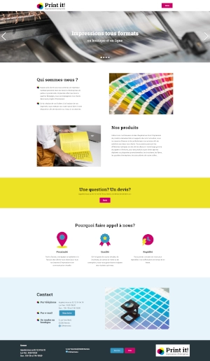 Apercu site print it ,Imprimeur familial