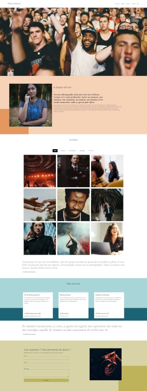 Apercu site portfolio Nina Carducci